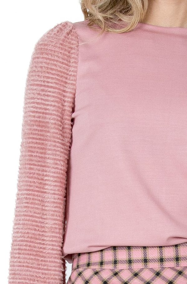 Camiseta Toyo Lylu Wear | Rosa pastel con mangas suaves