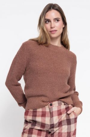 Jersey Magda marrón Cms Love punto suave vista frontal