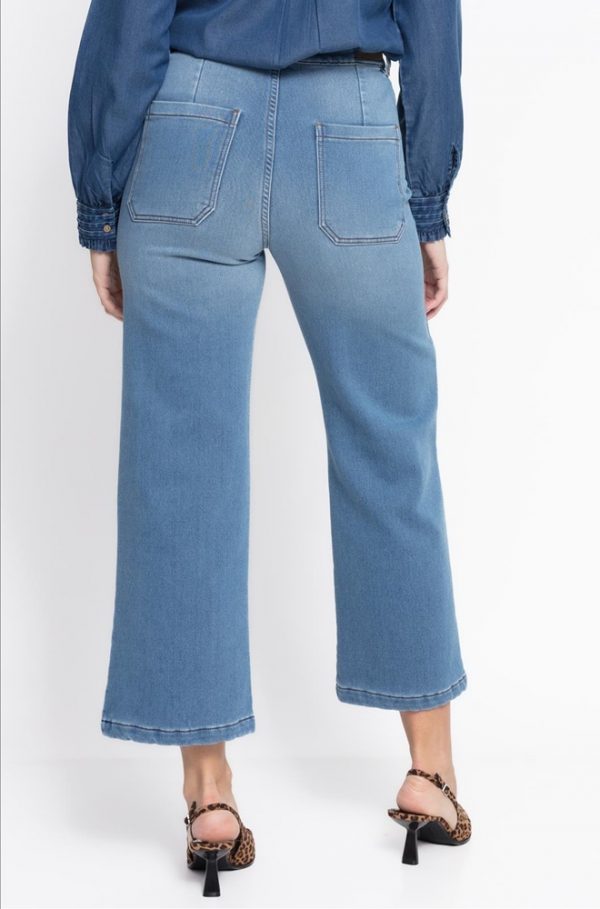 Pantalón vaquero Úrsula con bolsillos parche traseros
