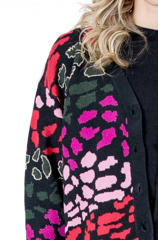 Cárdigan Cardy Lylu Wear negro multicolor