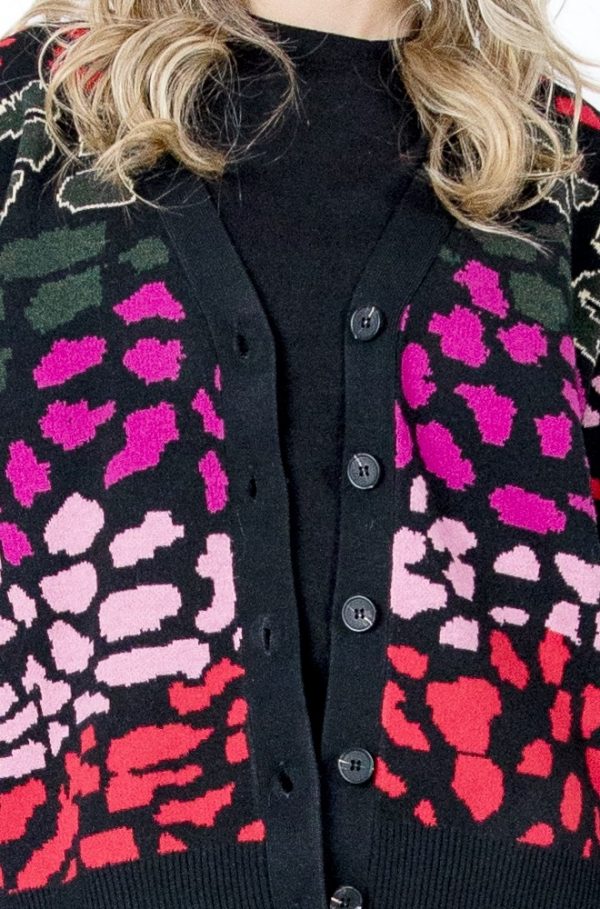Cárdigan Cardy Lylu Wear negro multicolor