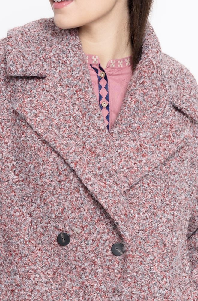 Abrigo Hadria CMS Love jaspeado | Elegancia atemporal