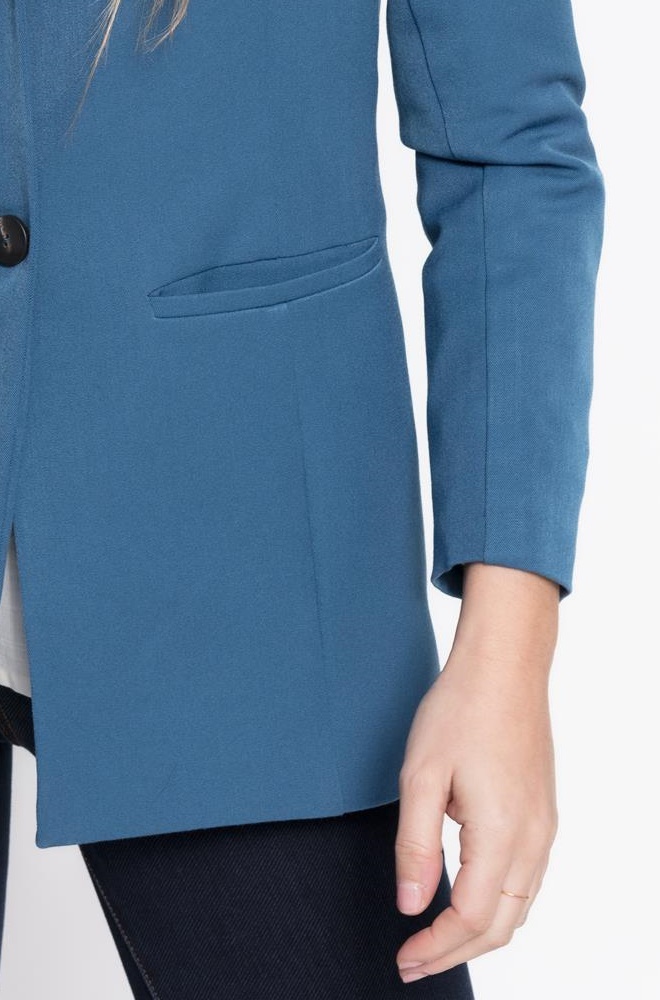 Blazer Génesis CMS Love — americana índigo entallada