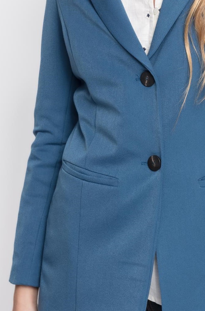 Blazer Génesis CMS Love — americana índigo entallada