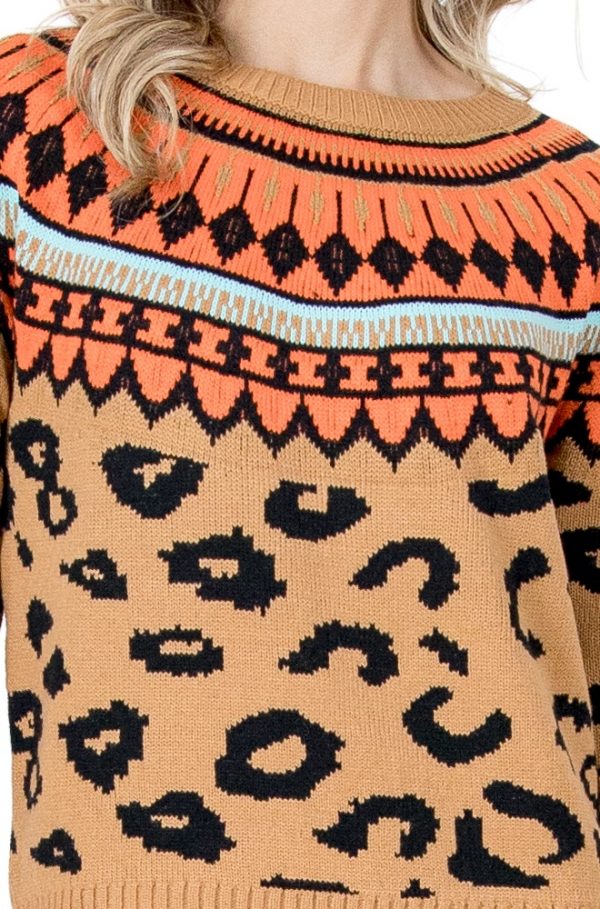 Jersey Kira Lylu Wear camel con grecas