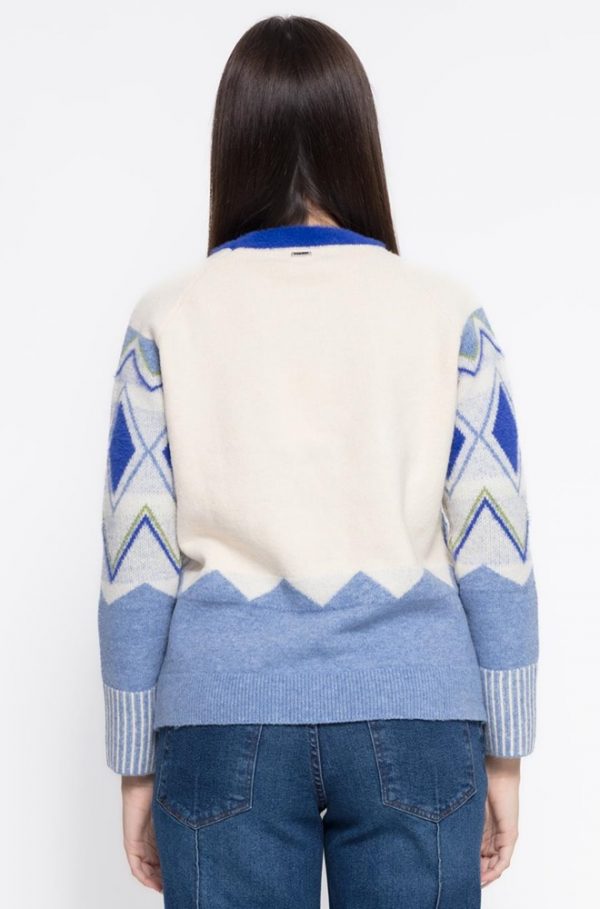 Jersey Paola de Cms Love visto por la espalda, en punto liso.