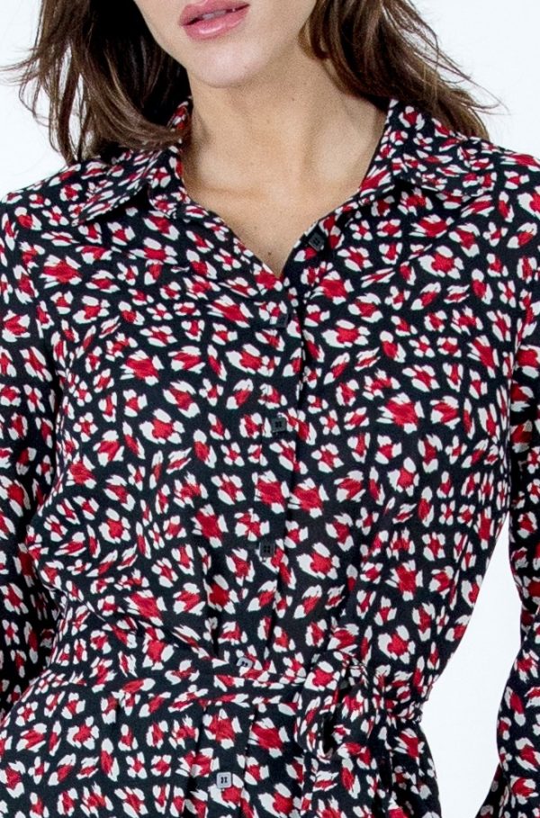 detalle estampado vestido Ganga de Lylu Wear