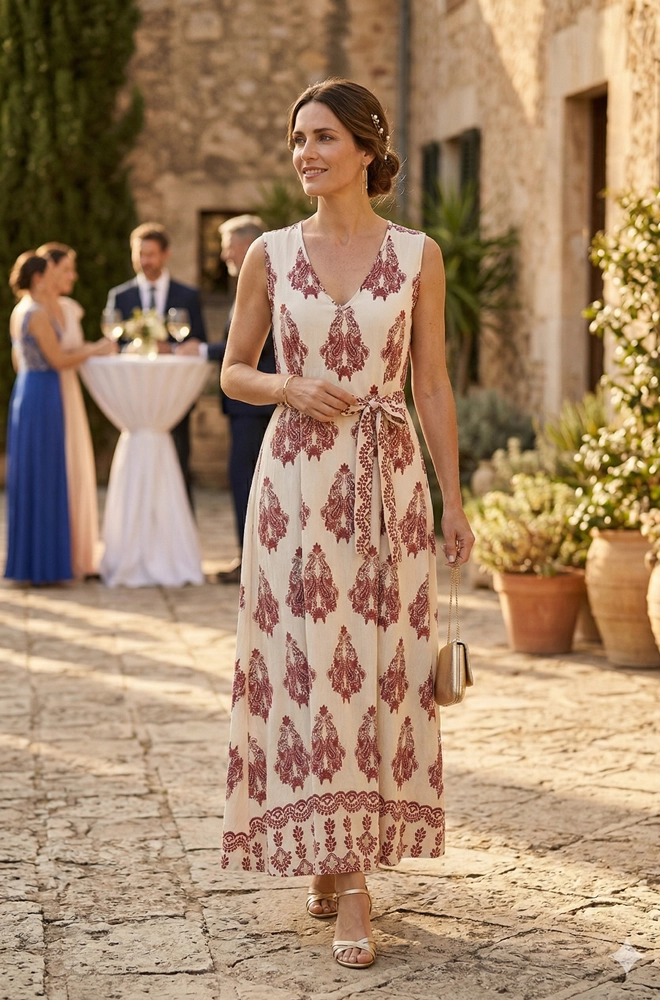 vestido paisley mujer Lylu Cleo evento