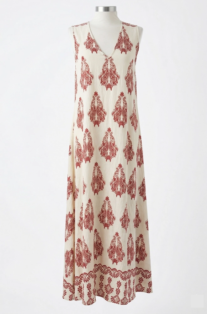 vestido paisley mujer Lylu Cleo sin cinturon