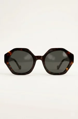 gafas sol geometricas marron mujer Noco Venecia frontal