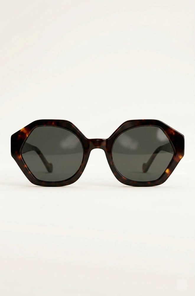 gafas sol geometricas marron mujer Noco Venecia frontal