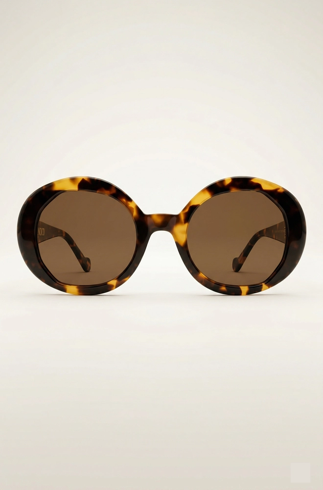 gafas sol ovaladas marron mujer Noco Cartagena frontal